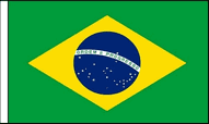 Brazil Hand Waving Flags